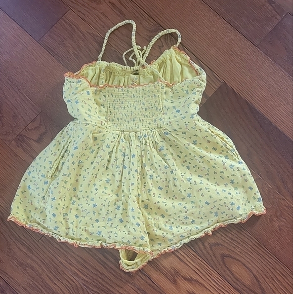 Urban Outfitters Betti Print Linen Romper - Picture 6 of 9